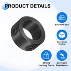 uxcell 4pcs Set-Screw Collars 10mm Bore, 1045 Steel Shaft Collars, 16mm OD, 8mm Width Axle Collar Clamp for Linear Rod Shaft Guide