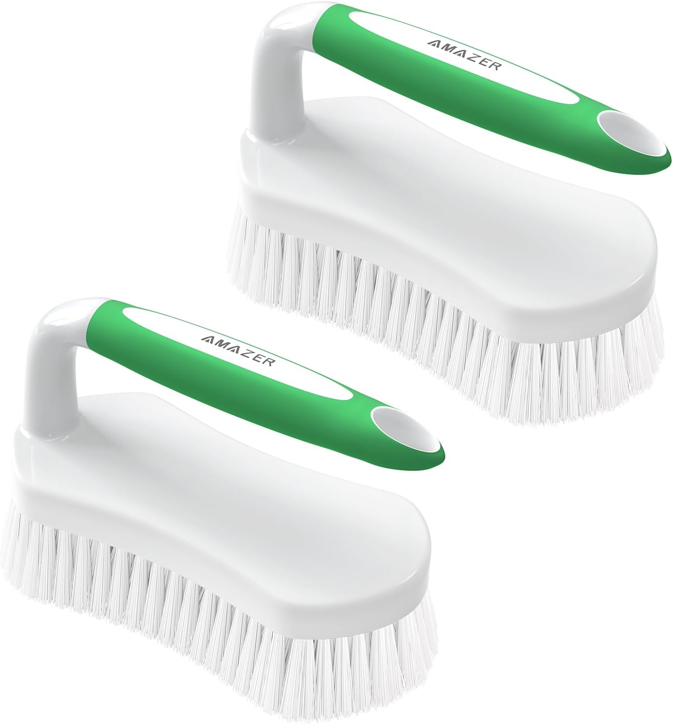 Scrub Brush for Cleaning Comfort Grip Shower Scrubber Stiff Bristles with Handle Heavy Duty Cleaner Brush for Tub
