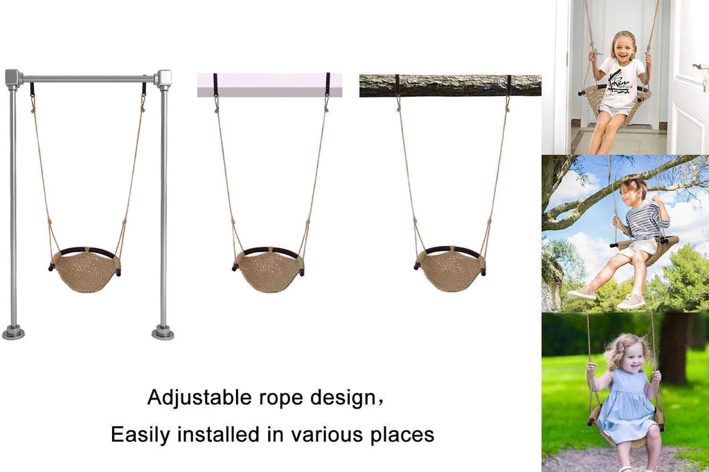 Toddler Swing, Swing Seat for Kids Heavy Duty Rope Play Secure Children Swings Set, Perfect for