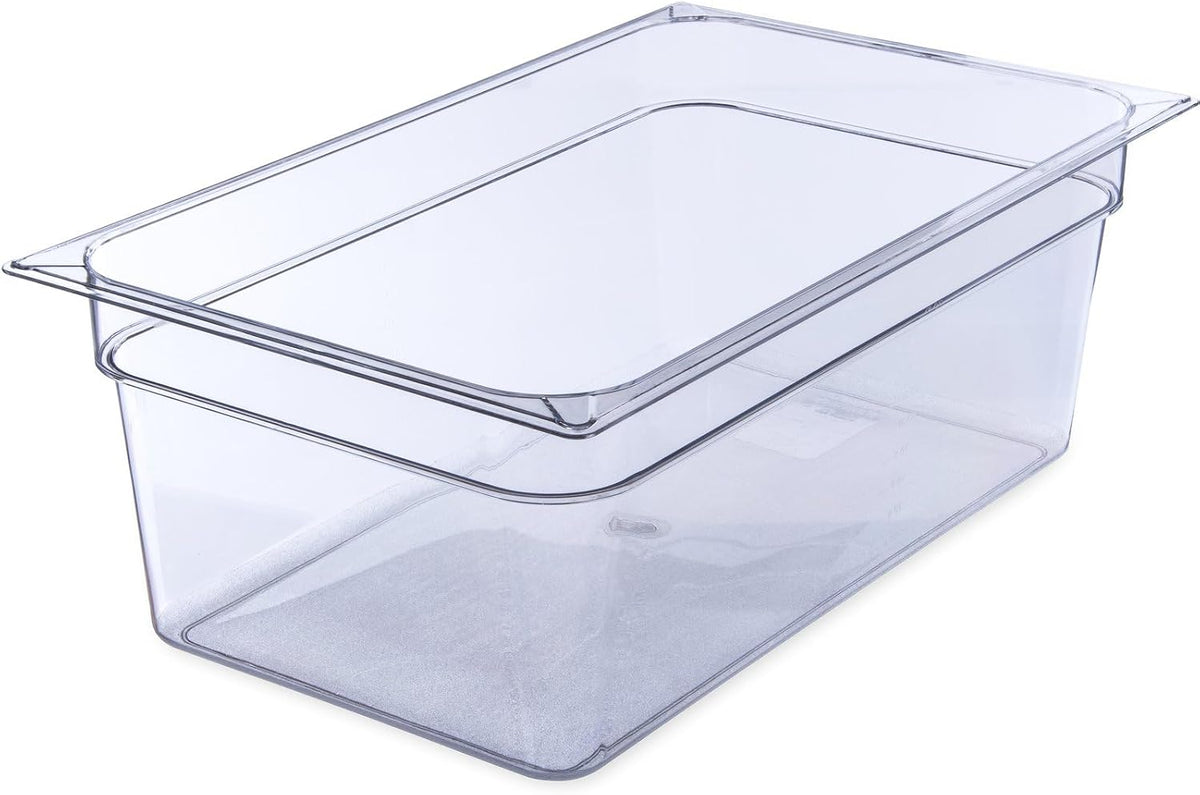 Carlisle StorPlus Polycarbonate Food Pan, Full Size, 25.9 Qt, 1 Ct, Clear