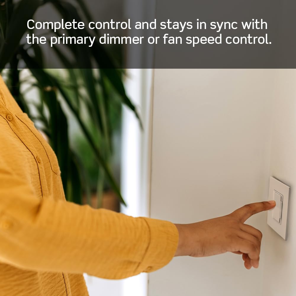 Decora Smart Dimmer Switch Companion for Multi-Location Dimming (Not for Stand-Alone use), 120/277VAC, 60Hz
