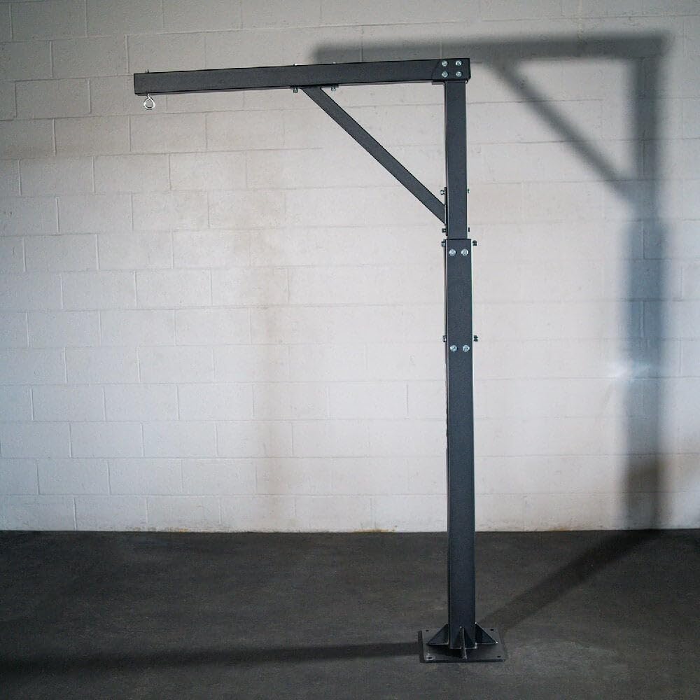 Heavy Bag Boxing Stand, Single Tree Adjustable 7 FT 4" to 8 FT 6", 360-Degree Training, Rated 300 LB, Bolt-Together