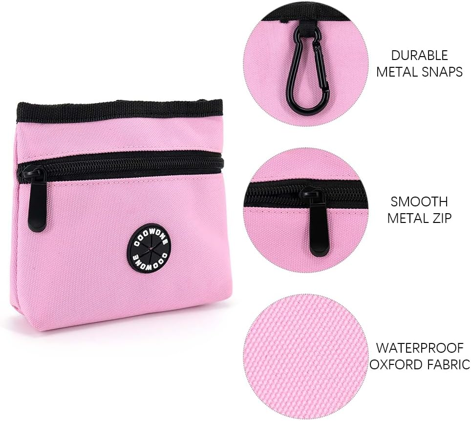 Dog Treat Pouch with Pet Training Clicker, Detachable Dog Puppy Training Treat Bag, 900D Oxford Cloth Magnetic