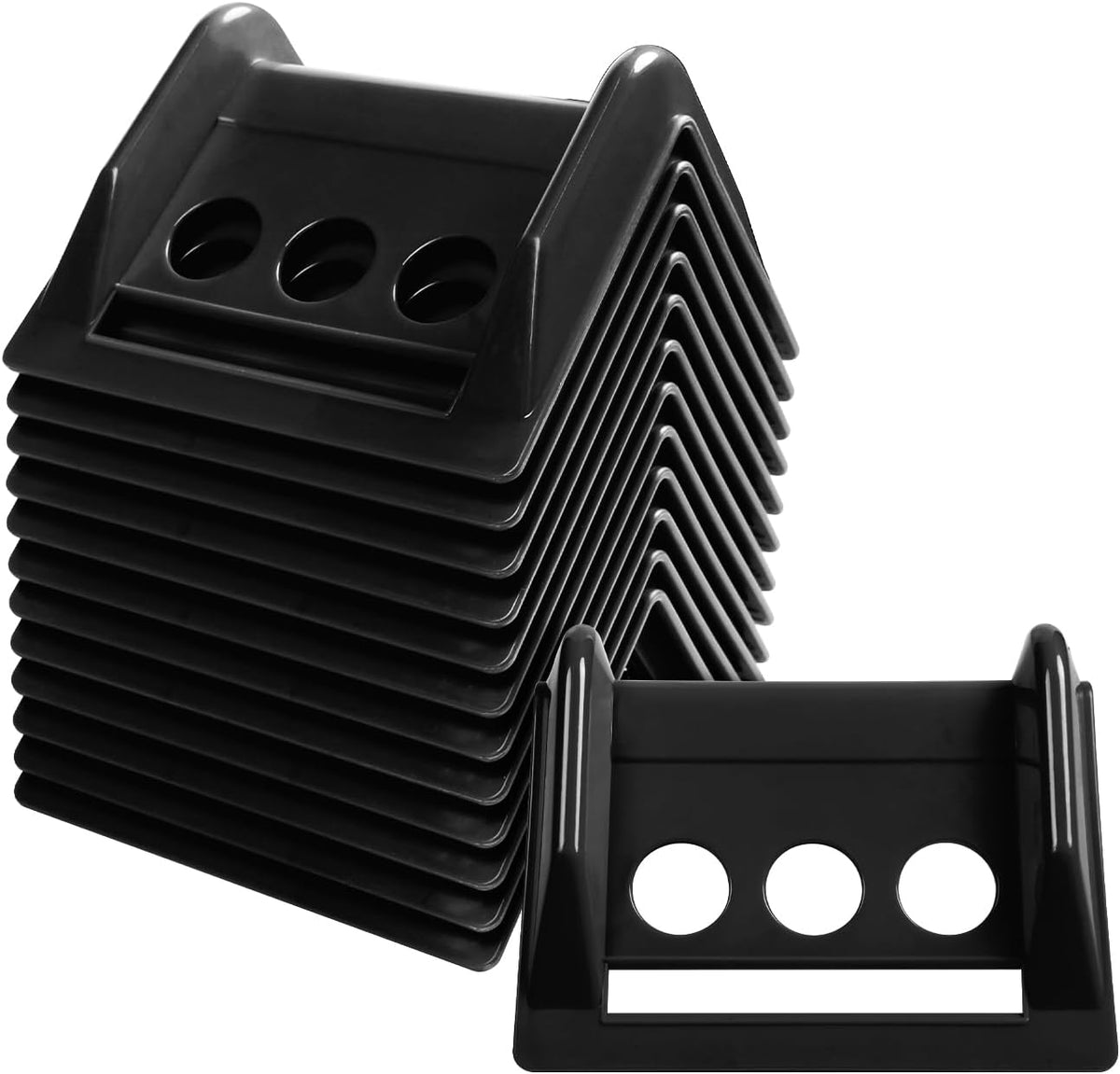 4" Flatbed Edge Protectors 24 Pack Plastic Corner Protector with Carrying Case, Strap Corner Protectors for Flatbed