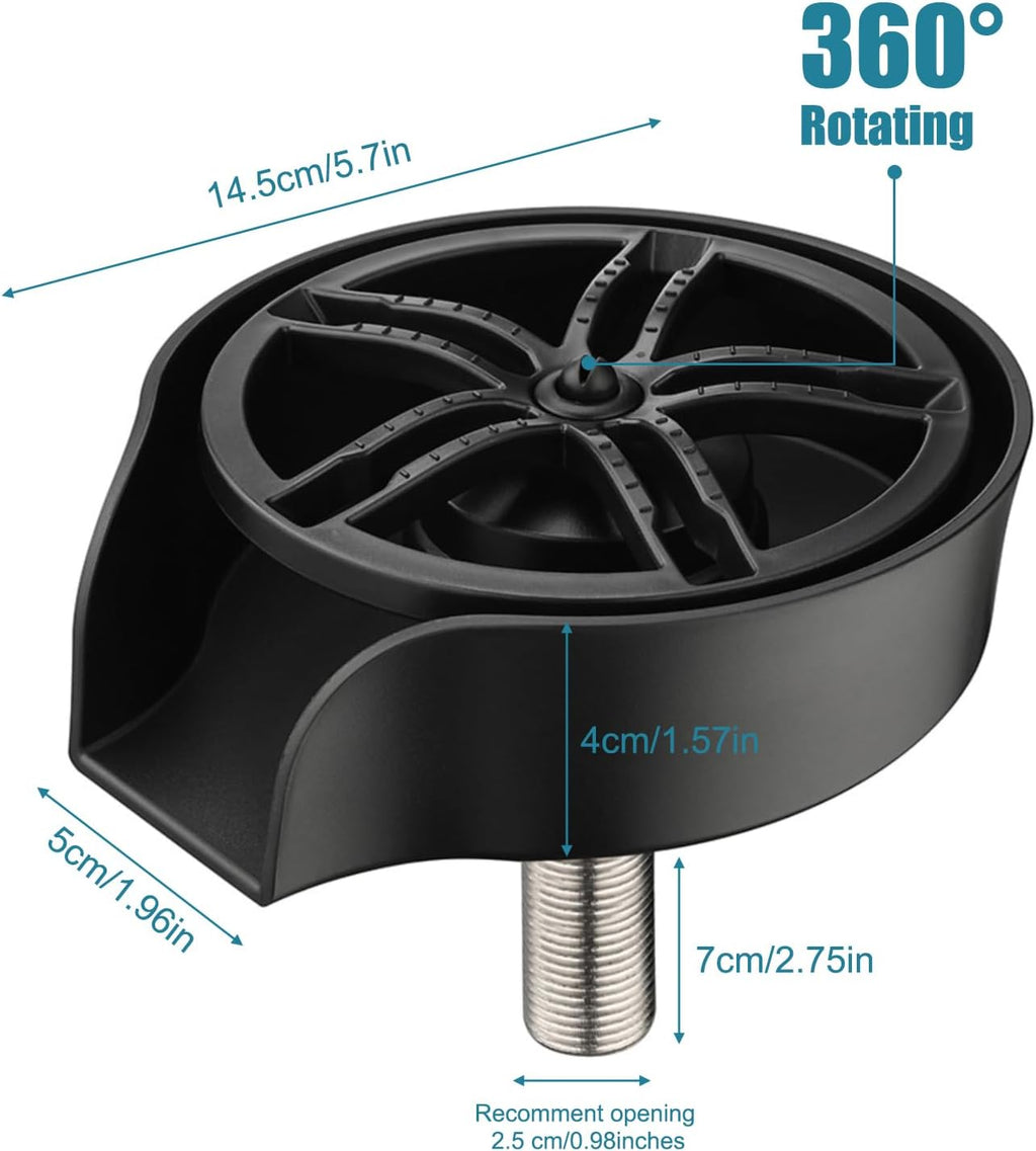 Glass Rinser for Kitchen Sink Glass Rinser with Pull-Out Spray