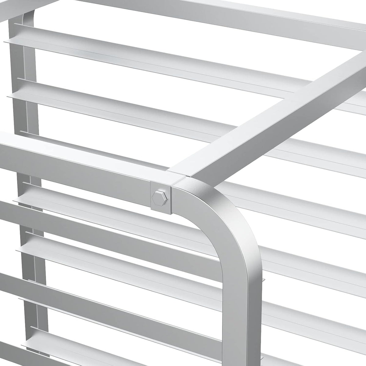 Upgraded 20-Tier Full/Half Sheet Pan Rack, Aluminum Bakery Rack, Speed Rack, Bakers Rack with Lockable Wheels for