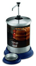 Commercial 1-Gallon Syrup Dispenser, 304 Stainless Steel Construction, Ergonomic Pump Handle