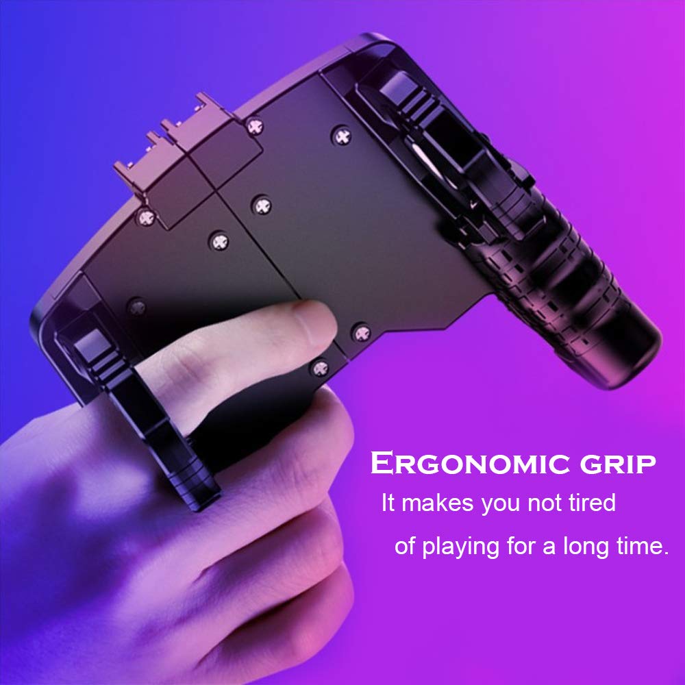 K21 Mobile Game Controller for PUBG/Call of Duty/Fortnite,aim Trigger Fire Buttons L1R1 Shooter Sensitive