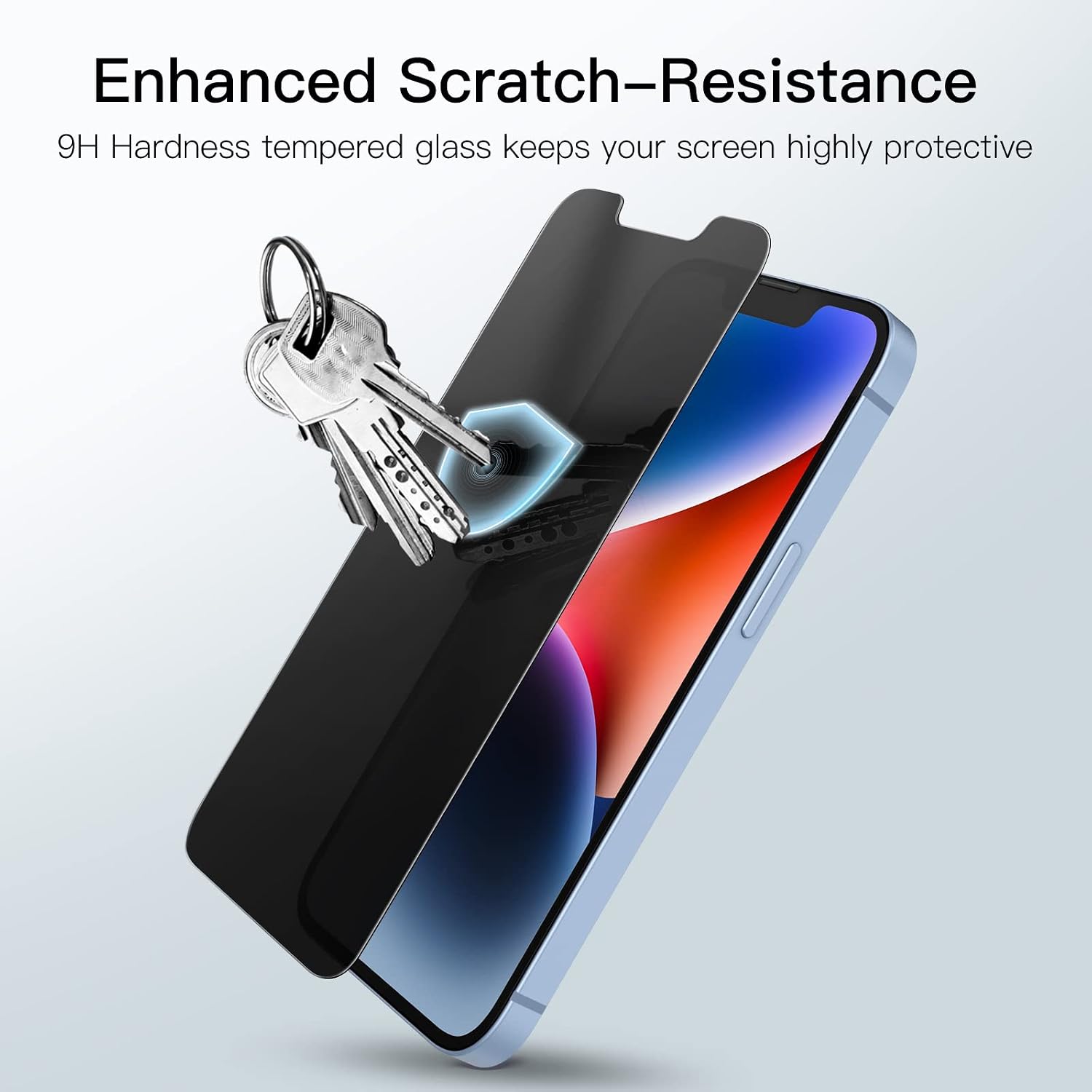 Privacy Screen Protector for iPhone 17e (2026) / iPhone 16e / iPhone 14, Anti Spy Tempered Glass Film, 6.1-Inch