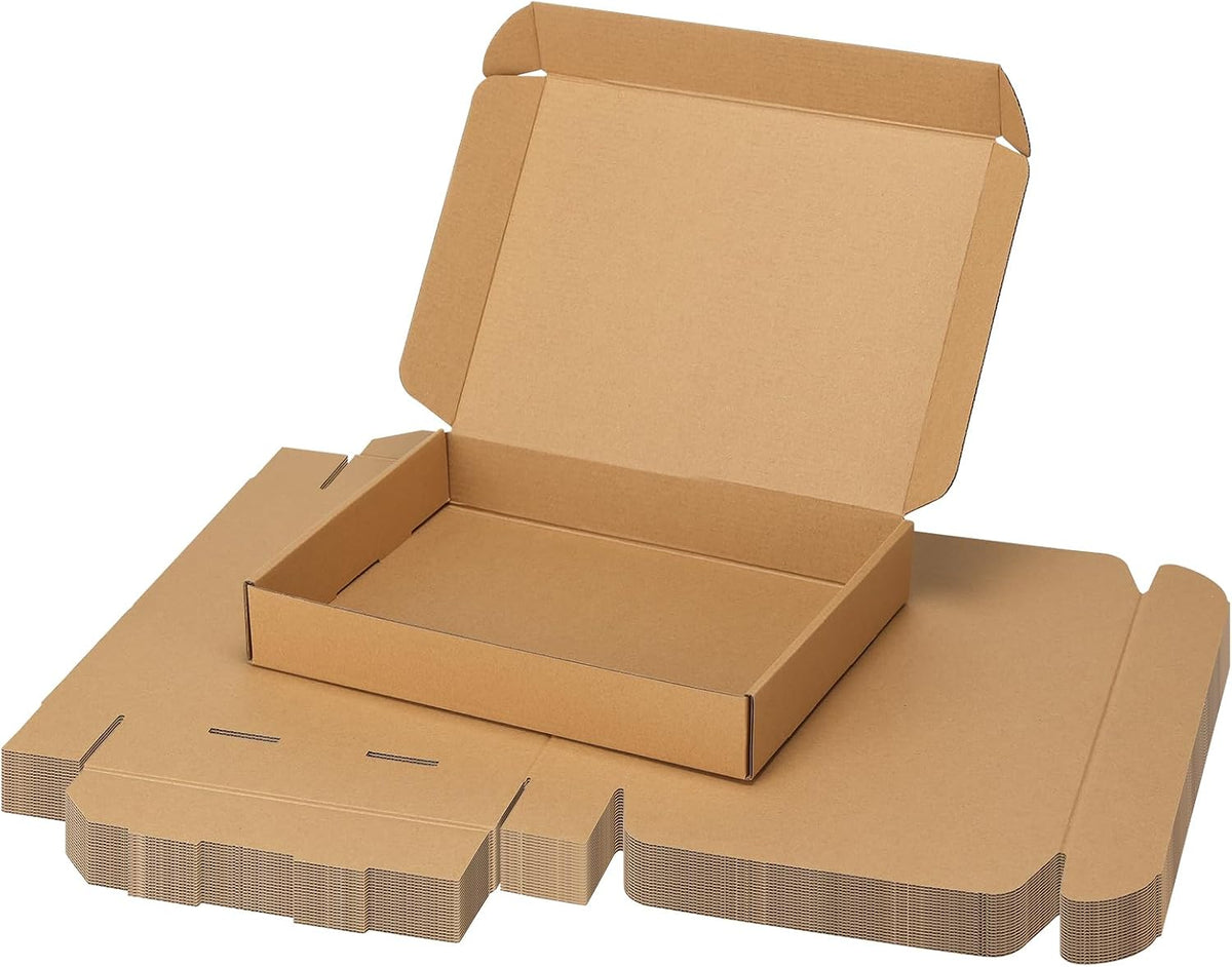 20 Pack 12x9x2 inch Cardboard Shipping Boxes, Brown Mailing Box