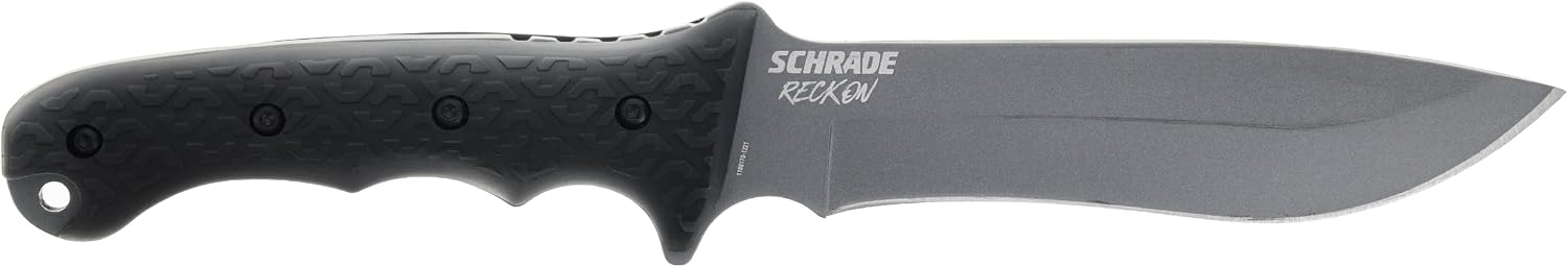 Delta Class Reckon Tini Fixed Blade with 1095 High Carbon Steel Blade, 6.4in Fixed Blade for Buschcrafting, EDC