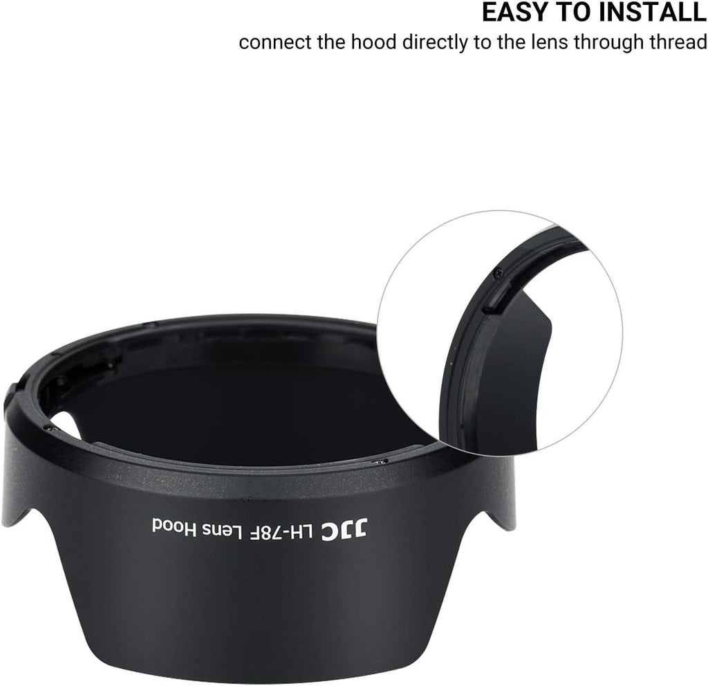 EW-78F Lens Hood Reversible Lens Shade Cover for Canon RF 24-240mm F4-6.3 is USM Lens Replace EW-78F Lens Hood
