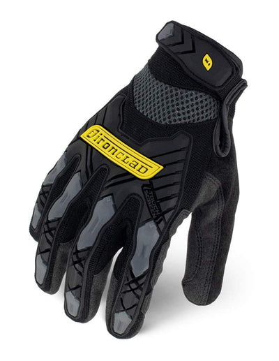 X-Large Black Touchscreen Command Impact Work Gloves, Hand Safety, Anti-Vibration Reducing Pads, Sweat Management