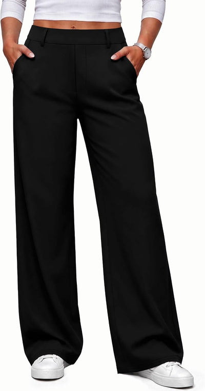 Women Fall Wide Leg Pants Business Casual Outfits Trousers Slacks Trendy