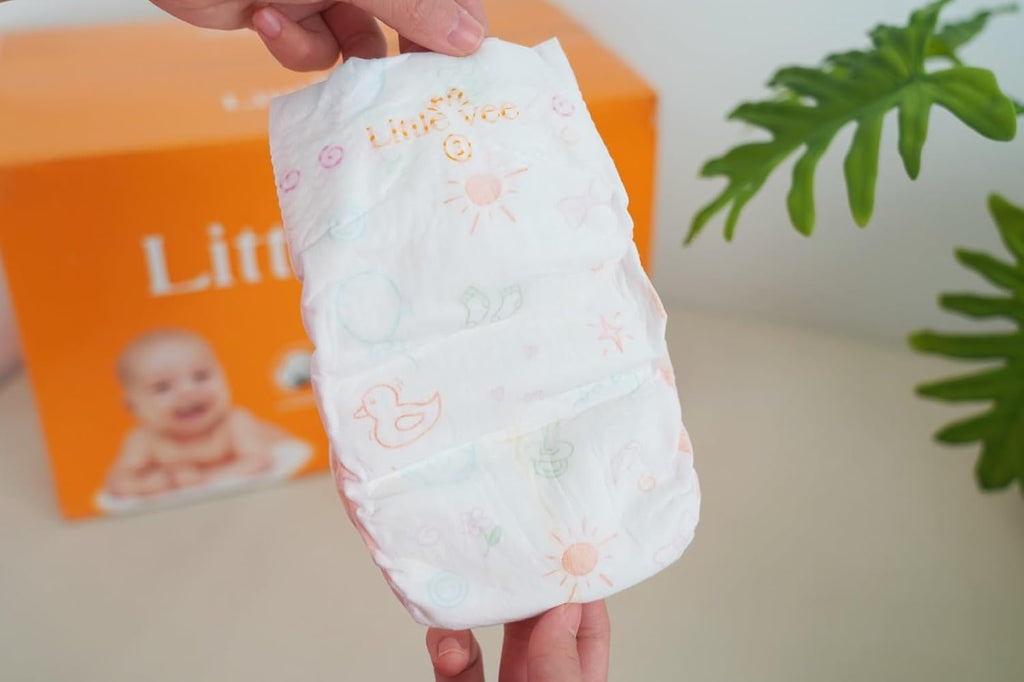 Baby Diapers, Size 1 (104 Count)-(8-17 lbs)– Ultra-Soft Infant Disposable Diapers with Shea Butter Essence, Wetness
