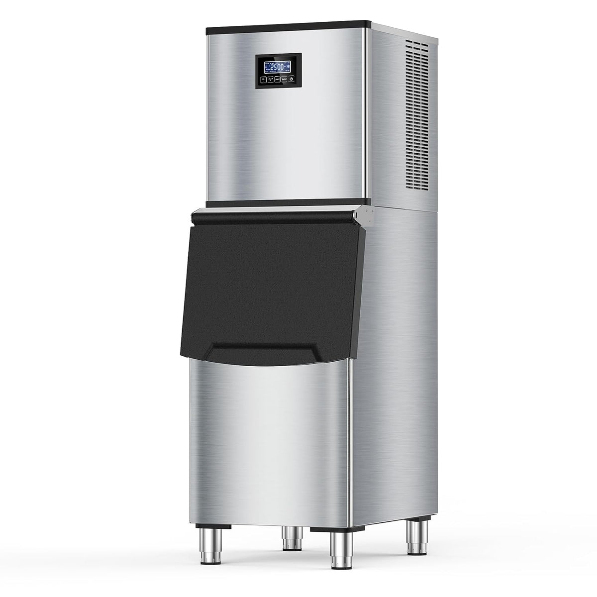 Commercial Ice Maker Machine, 500LBS/24H, 350LBS Storage