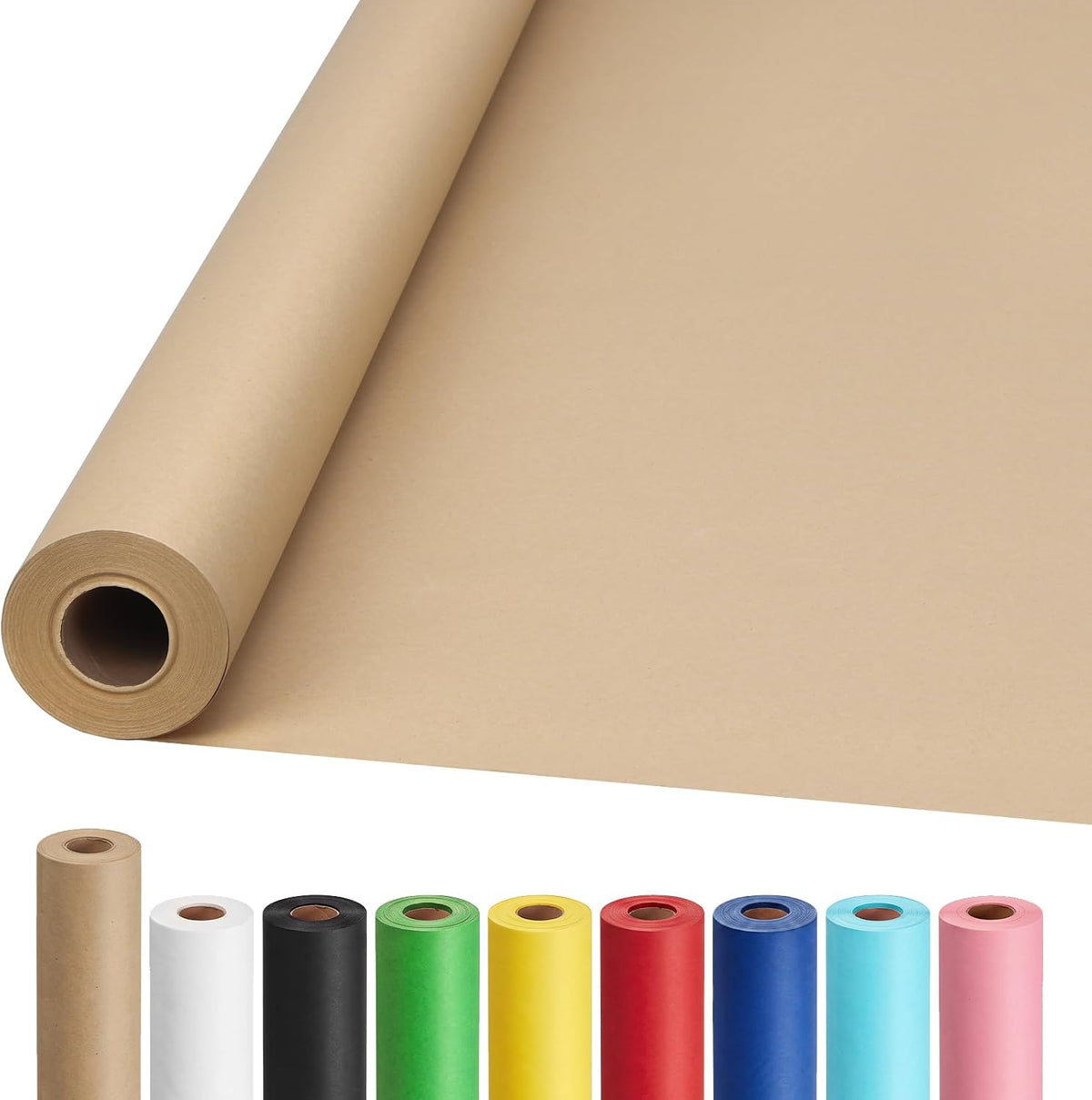 36" x 1,200"(100') Brown Kraft Paper Roll Banner Paper Craft Paper