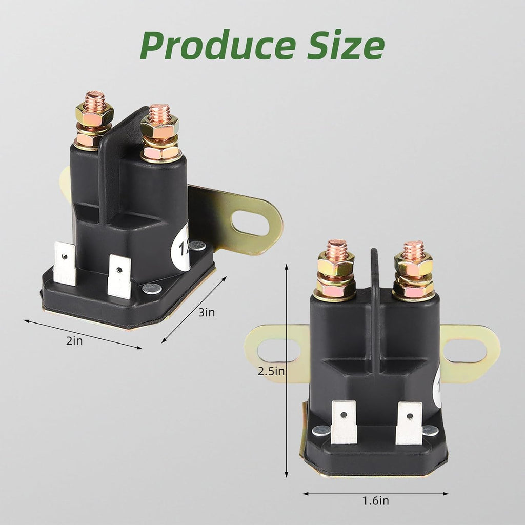 Starter Solenoid Compatible With John Deere AM133094, MTD 725-04439 Cub Cadet Lawn Tractor