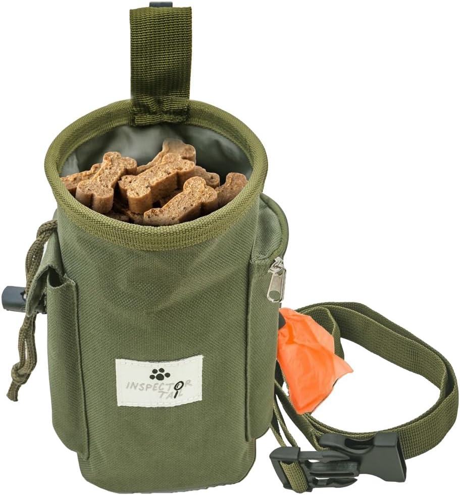 Dog Treat Pouch for Training, Drawstring Bag, Hands Free