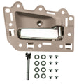 TRQ Rear Inside Beige & Chrome Door Handle Kit Passenger Right