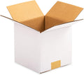 4x4x4 inch White Small Shipping Boxes, 25 Pack