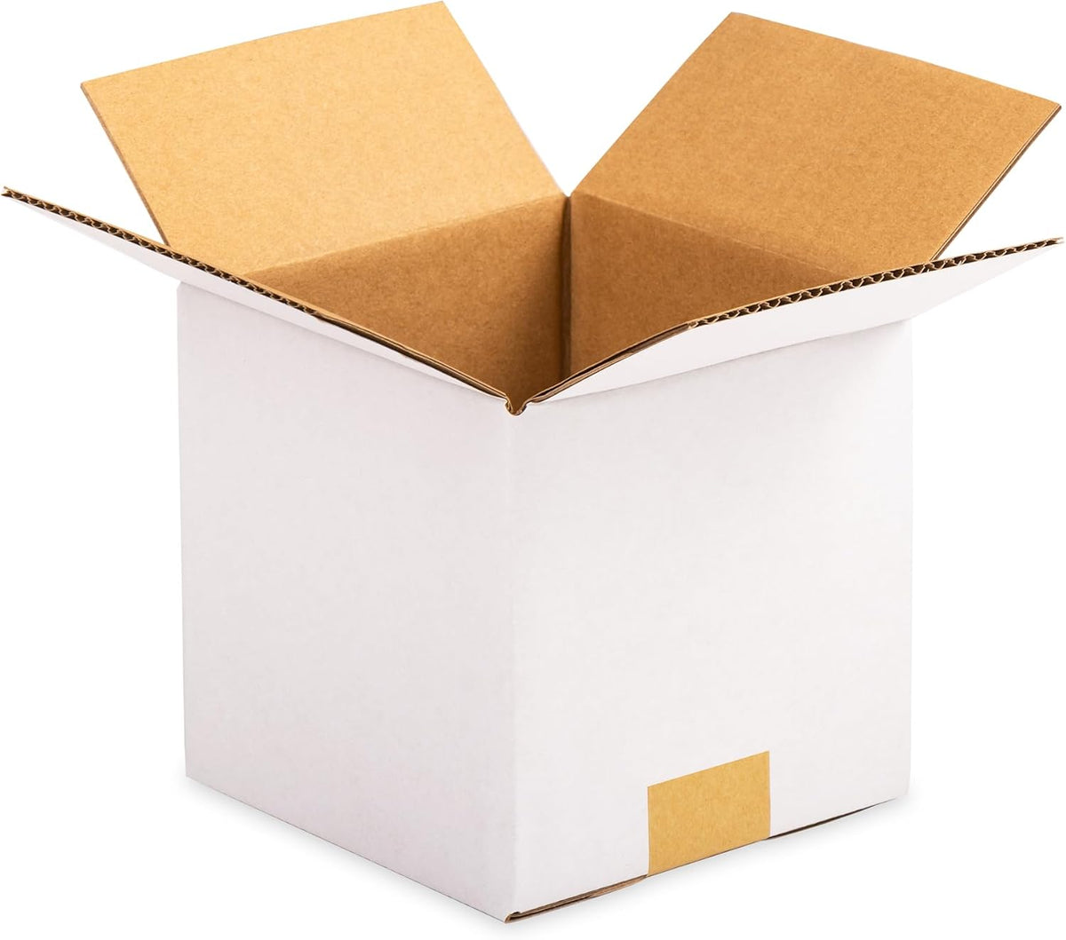 4x4x4 inch White Small Shipping Boxes, 25 Pack