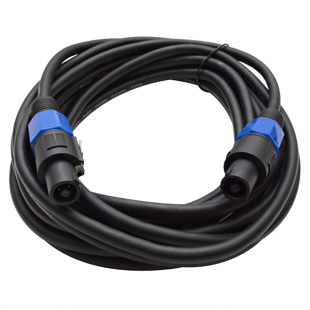 TW12S25Pair 12 Gauge 25-Feet Speakon to Speakon PA/DJ Speaker Cable