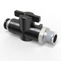 TAILONZ 3/8"ODx1/4"NPT Push-to-Connect Fitting Ball Control Valve 1Pcs