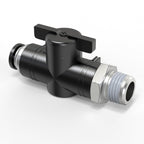 TAILONZ 3/8"ODx1/4"NPT Push-to-Connect Fitting Ball Control Valve 1Pcs