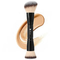Foundation Brush Contour Bronzer Makeup Brush Double Ended Sculpting Brush for Blending Liquid Powder Concealer Cream