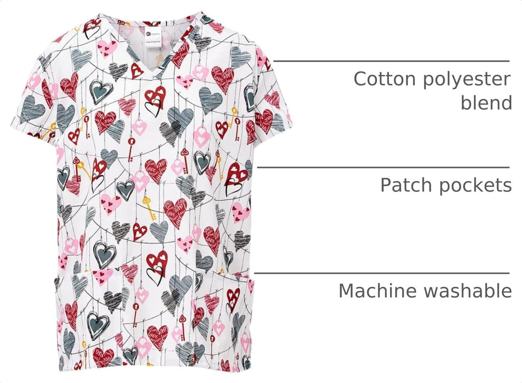 Womens 24/7 Comfort V-Neck Scrub Top with PocketsMedical Scrubs