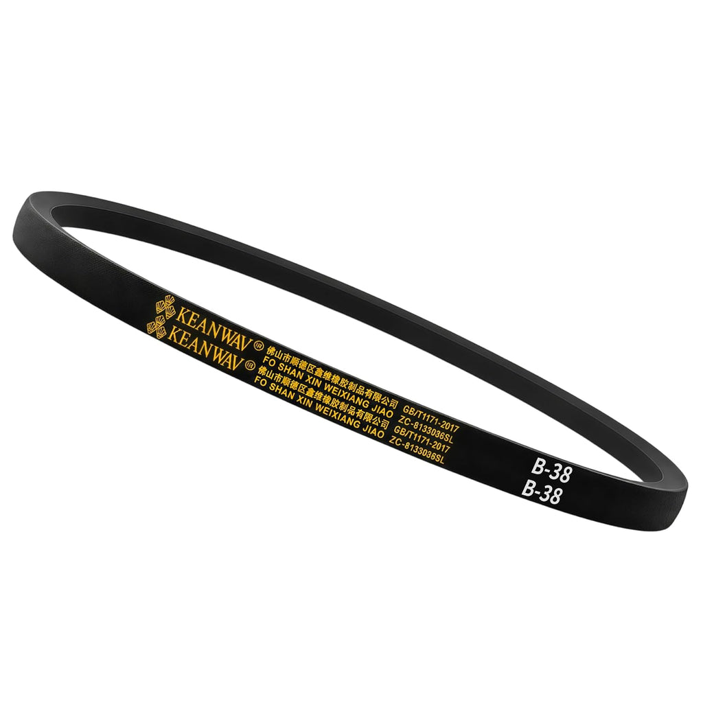 B38 / 5L410 B Profile Rubber Drive V-Belt, 38 Inch Classic Wrapped Construction V-Belts, 38"/965mm Drive Belt for Industrial Machine Generators Transmission Belts Replacement