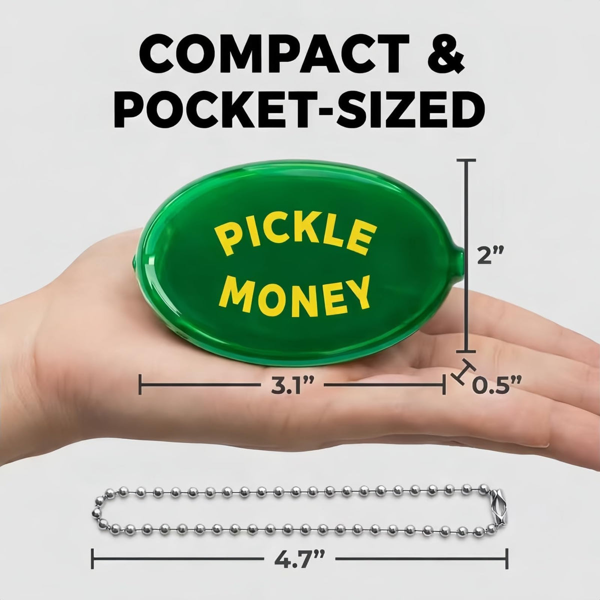Rubber Squeeze Coin Pouch Pickle Money Change Purse