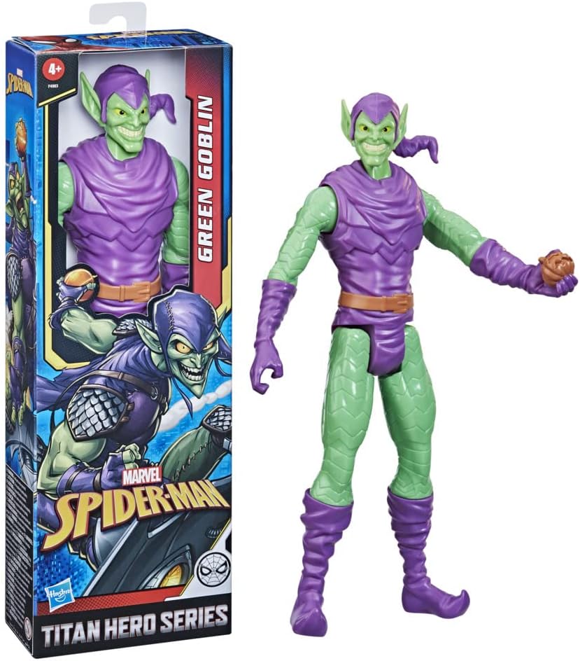 Titan Hero Series Green Goblin Toy 12-Inch-Scale Collectible Action Figure, Kids Ages 4 and Up