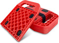 6.5" X 6.5" RV Stabilizer Jack Pads with Anti-Slip Rubber Mats, Stackable Camper Jack Pads with Handles & Handy