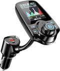 1.8" Color Screen 48W Bluetooth 5.4 Car Adapter FM Transmitter | Dual Fast Charging Ports[PD 30W & QC3.0 18W], 7 EQ