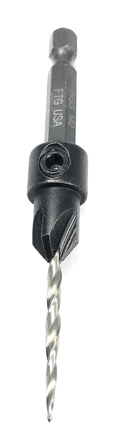 FTG USA #4 (7/64") Adjustable Tapered Wood Countersink Drill Bit