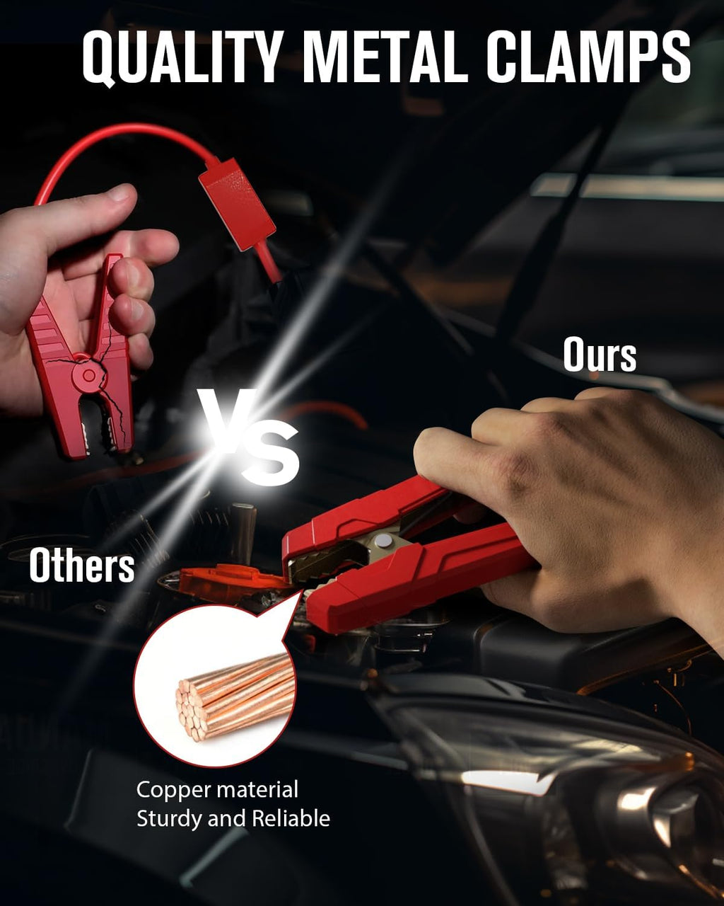 GP4000: SuperSafe 4000A Jump Starter - 12V Car Battery Booster Pack