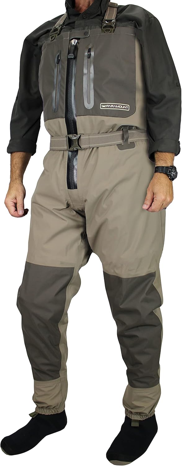 Deep Eddy Zippered Breathable Stockingfoot Chest Fishing Wader