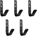 Steel Horse Stable Bridle Hangers Tack Room Hooks Black 5 Pack
