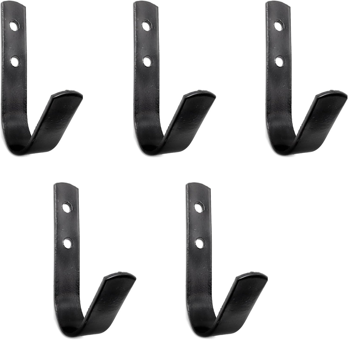 Steel Horse Stable Bridle Hangers Tack Room Hooks Black 5 Pack