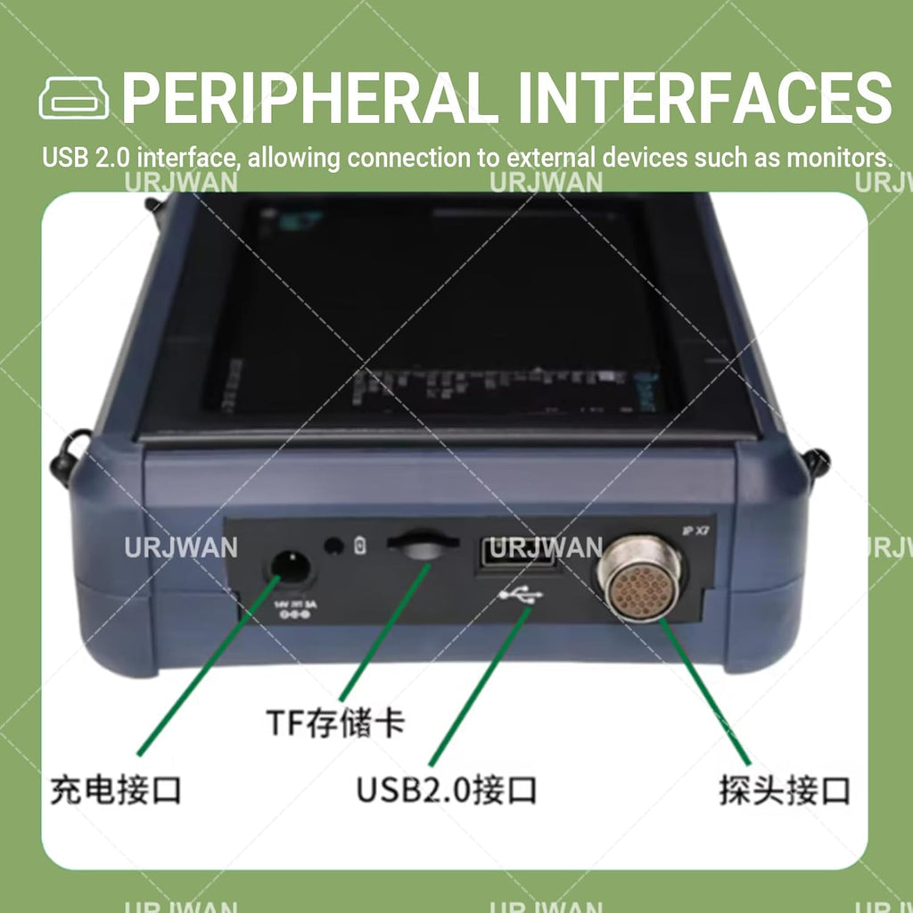 Portable Veterinary Handheld Ultrasound Machine, 3.5MHz Convex Probe, Waterproof Pregnancy Detector for Dogs, Pigs