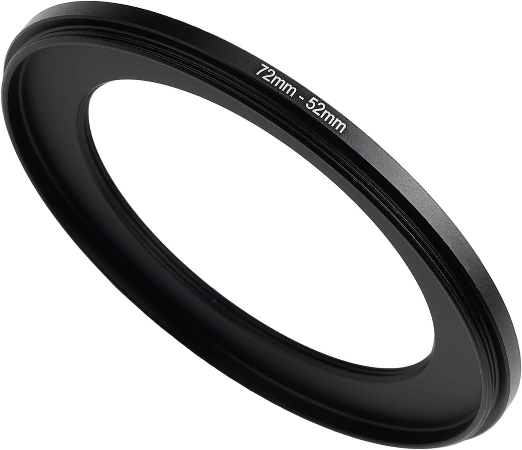 77mm to 52mm Step Down Ring Filter Adapter Applicable to All Brands of UV ND CPL Filter (77mm-52mm)