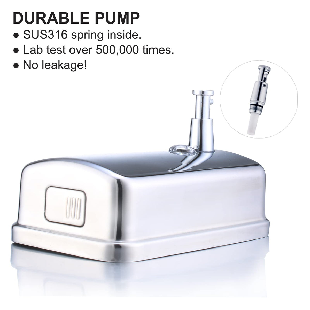 Commercial Soap Dispenser Wall Mount Stainless Steel, 34 fl.oz.