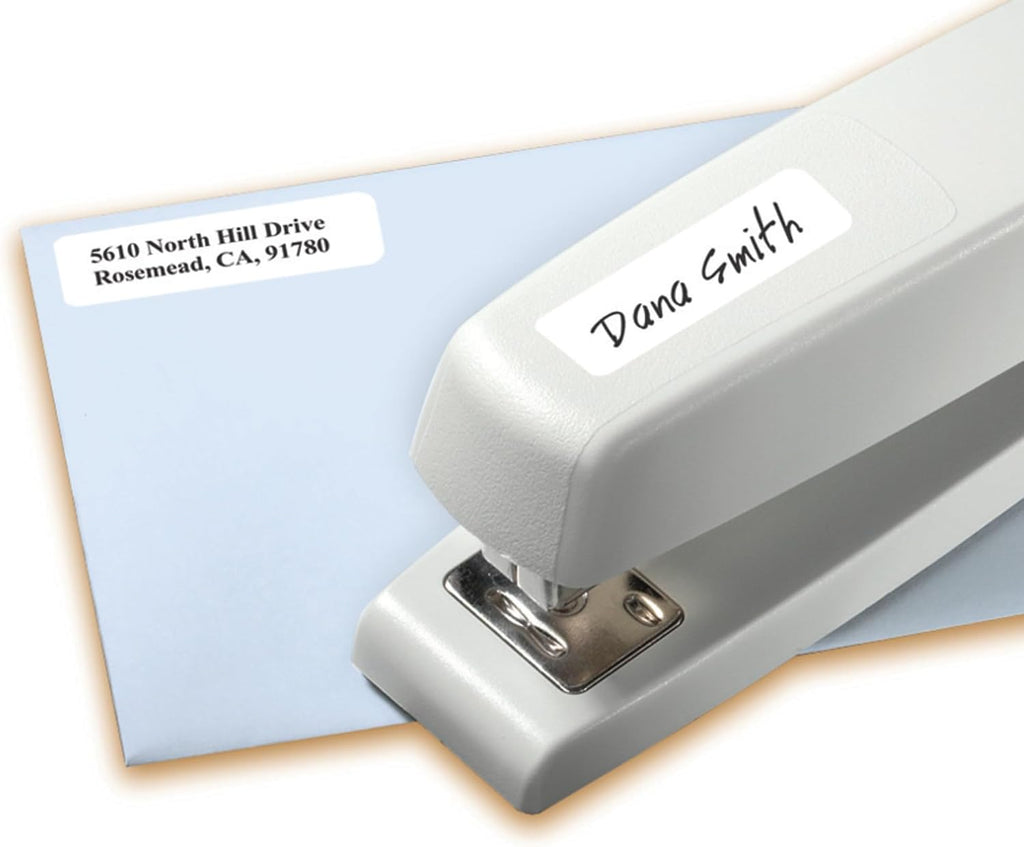 Self-Adhesive Removable Labels, 0.5 x 1.75 Inches, 840 Per Pack, White Label Stickers (05422)