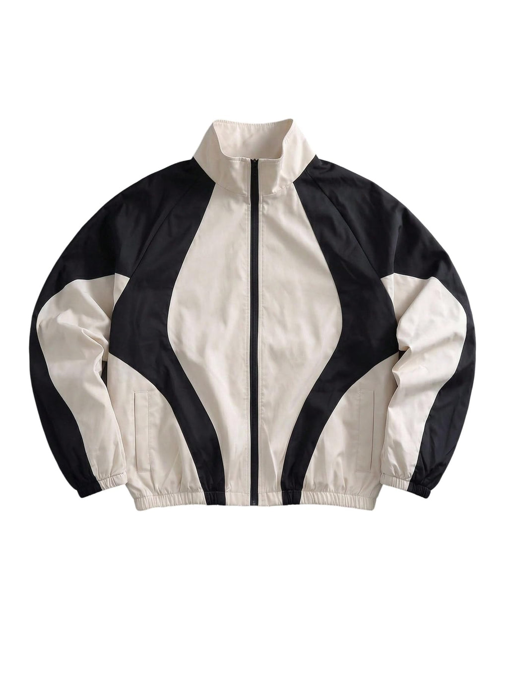 Men's Y2k Windbreaker Track Jacket Lightweight Stand Collar Jacket