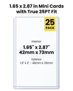 Tobacco Toploaders 25 Pack, 1.65 x 2.87 in