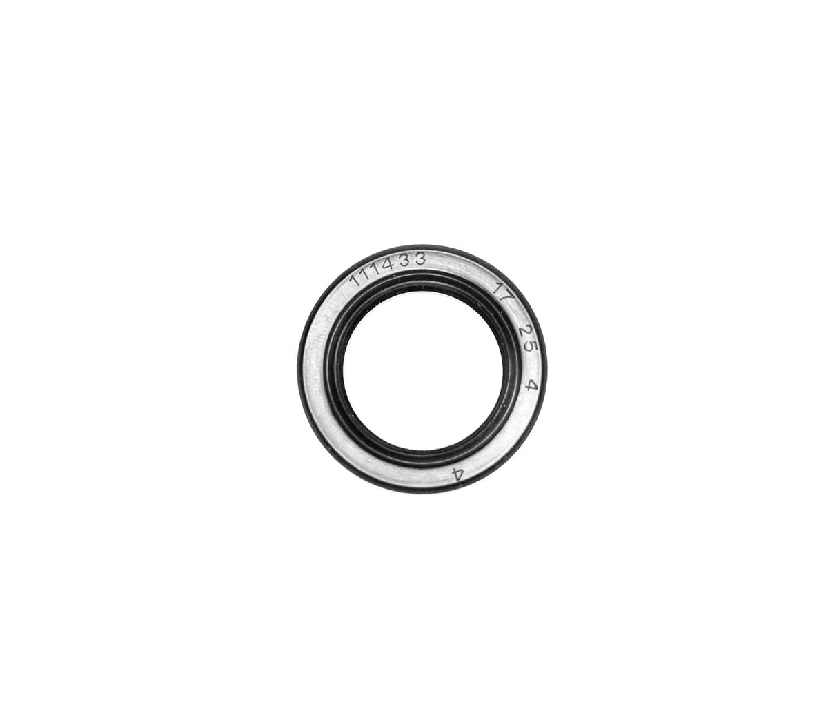 EAI Oil Seal 17mm X 25mm X 4mm (3 PCS) TC Double Lip w/Spring. Metal Case w/Nitrile Rubber Coating