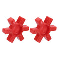 Uxcell 2pcs L090 Jaw Coupling Insert, Urethane Flexible Solid Type Center Insert for L-Jaw Couplings, Red