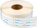 500 Stickers Use by 1 x 2 Inch Blue Dissolvable Food Labels